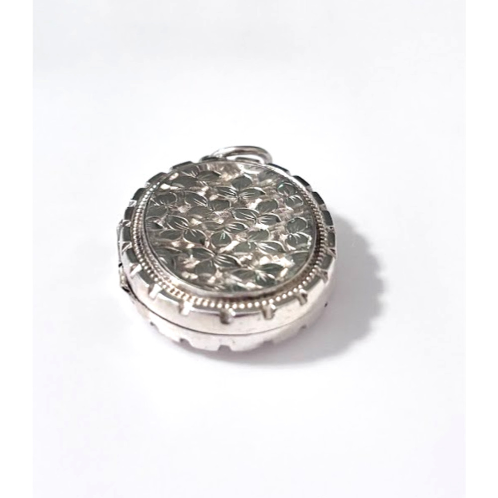 Antique Adie & Lovekin Sterling Silver Vesta Case Match Safe Chatelaine Pendant - Picture 3 of 16